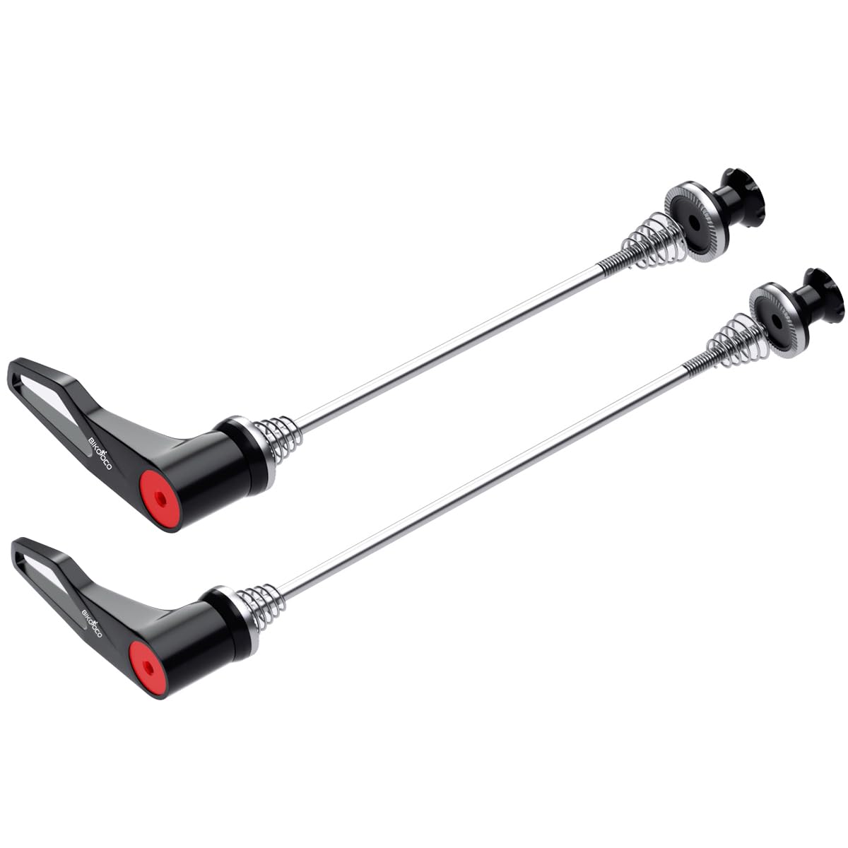 BIKOOCO Ultra High Strength Titanium Alloy Bike Axle Skewer Set for Quick Release - 100mm Front/130mm Rear for Road Bike