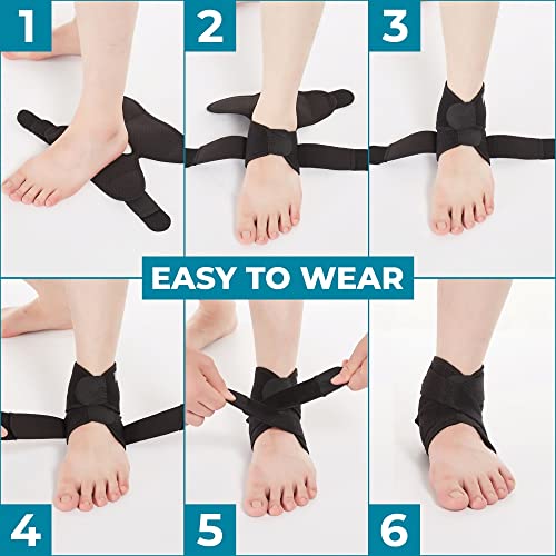 Breathable Adjustable Ankle Support Brace for Pain Relief