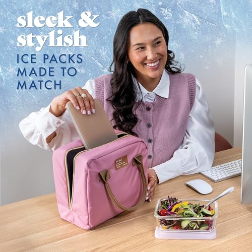 XL Slim Ice Packs - Quick Freeze Reusable 4 Pack - Multi Pastel