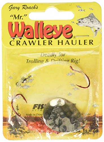 Float'N Crawler Hauler Walleye Rig - 60" Snell, #4 Colorado Blade, Hex Nickel