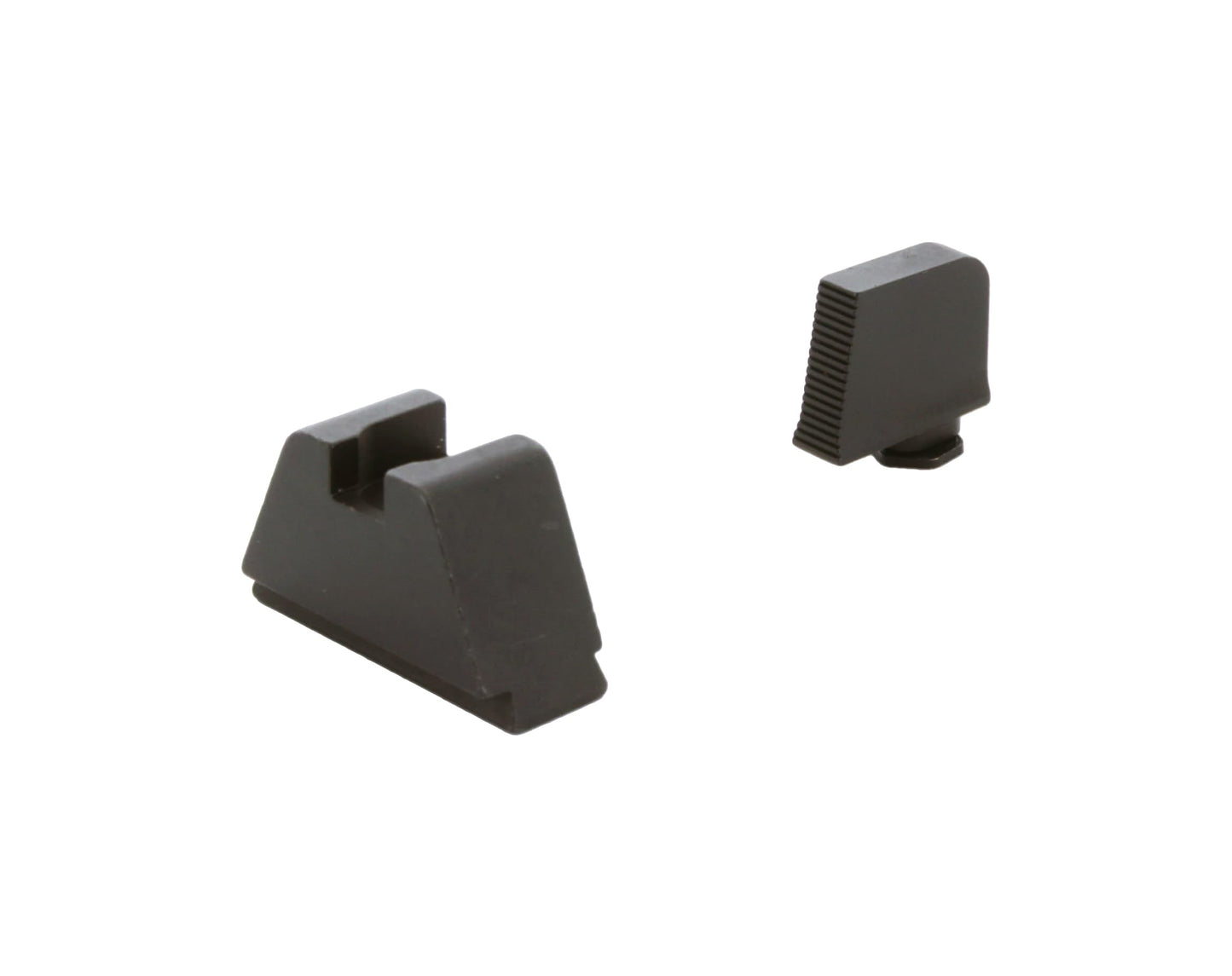 AMERIGLO Optic Compatible Sight Set for Glock - 3XL Tall Black Serrated .365" Front, Flat Black .451" Rear