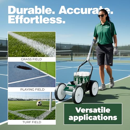 Athletic Field Marking Kit with 12 Cans - White