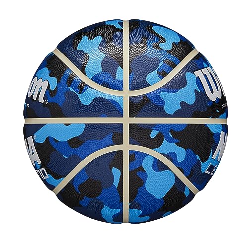 Wilson NCAA Legend Basketball - Blue Camo, Size 5 (27.5")