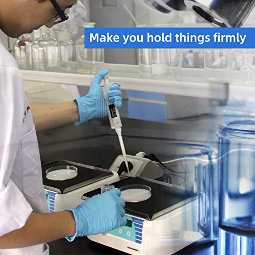 Wostar Nitrile Disposable Gloves Powder & Latex Free 4mil Touch Screen Disposable Non-Sterile Nitrile Exam Gloves