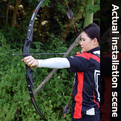 Bowstring Silencer - Black with White Otter Hide Dampener