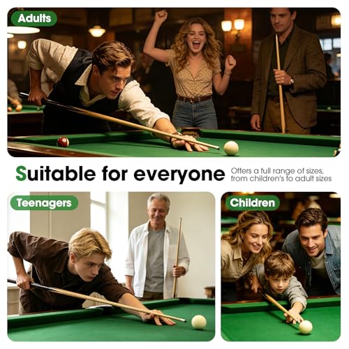 JAGTOP 36-Inch Pool Cues Set of 2 for Kids Teens & Adults – Birch Construction