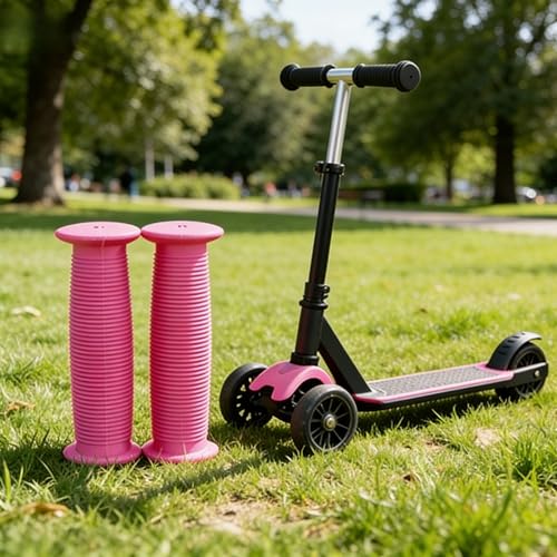 Kids Bike Handlebar Grips - Non-Slip Soft Rubber, 2 Pairs