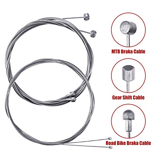 Universal Bike Brake Cable Kit - Black Bicycle Cable Housing Set