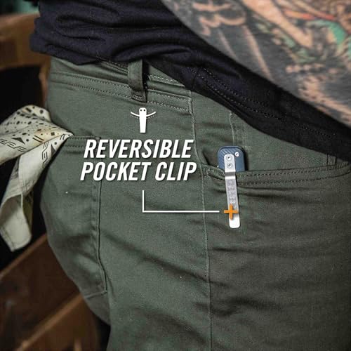 Gerber Pledge Pocket Knife Urban Blue 3.6-Inch Folding EDC Blade with Reversible Clip