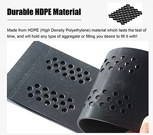 Heavy Duty HDPE Ground Grid for Driveway & Erosion Control - 4m x 9m