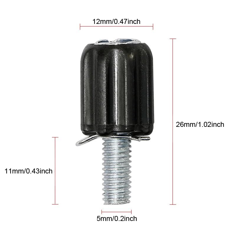 6 Pack Bicycle Gear Cable Adjuster - M5 Derailleur Bolt