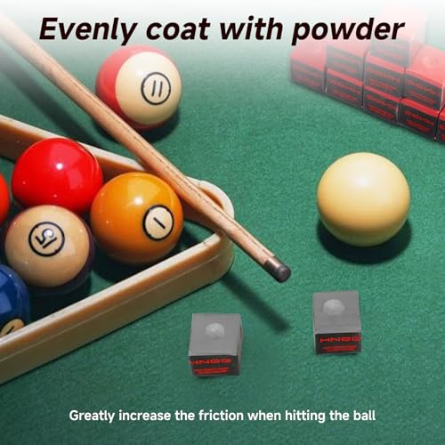 Premium Low-Dust Pool Cue Chalk - 12-Pack, Gray