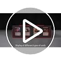 UAONO 4-Row Trading Card Storage Box with Commander Display, Black & Gray