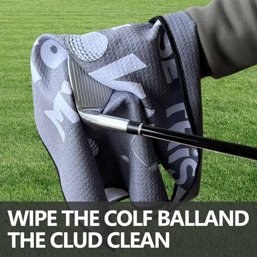 Funny Golf Towel with Clip - Unique Gift for Men, Dad, Husband