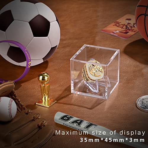 Acrylic Championship Ring Display Case - 1pc Holder for Super Bowl, Baseball & More
