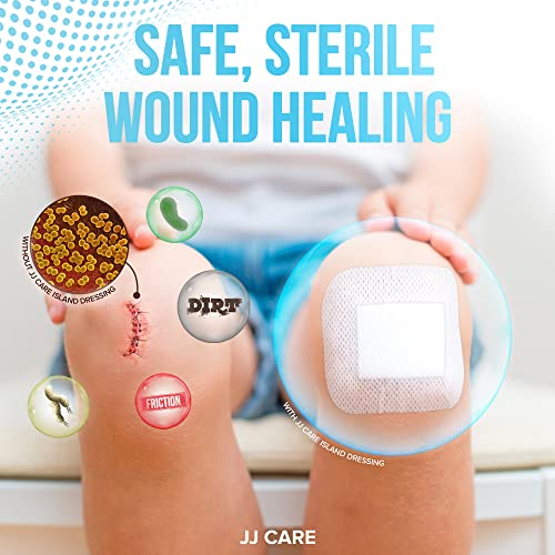 Adhesive Island Dressing - 4x4 Inch (Pack of 25) Sterile Bandages