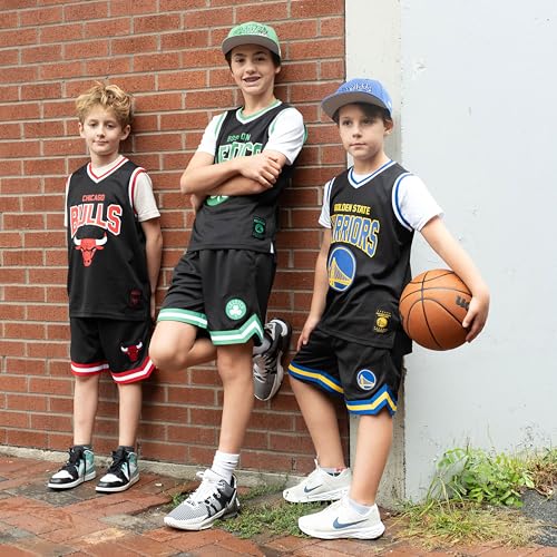 NBA Official Soft Air Mesh Basketball Shorts - New York Knicks, 14-16, Black