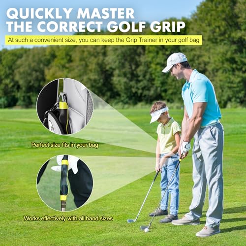 Golf Grip Trainer - Swing Training Aid for Correct Hand Positioning