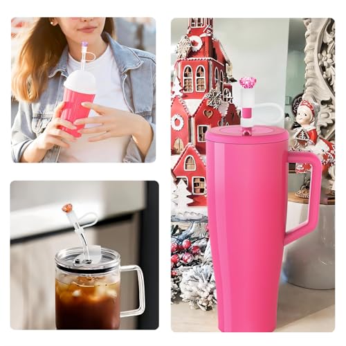 4Pcs Diamond Straw Covers for Brumate Era 30/40oz Tumblers