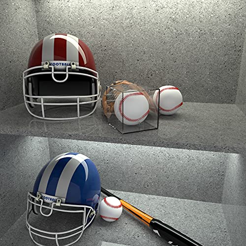 Baseball Display Case 4-Pack | Clear Acrylic Cube Holder