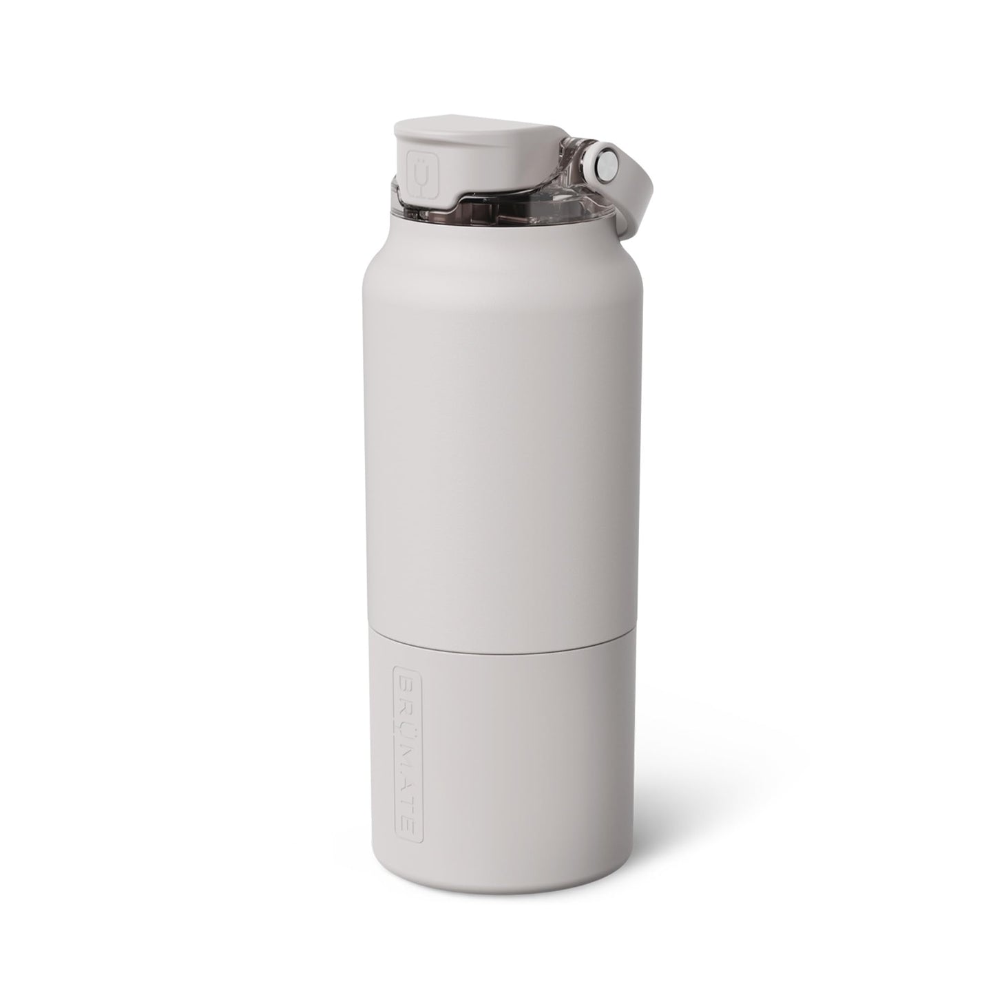 BrüMate Rise 35oz Water Bottle With 100% Leakproof Covered Silicone Straw | Insulated Stainless Steel Water Bottle With Removable Straw | Fast Flow | Soft Sip Silicone Spout | BPA-Free (Dune)