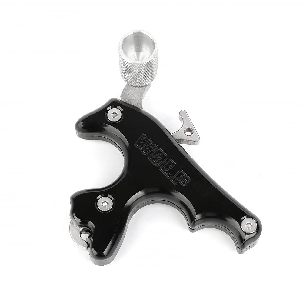 ZSHJGJR Archery Bow Release Aids 3 Fingers Compound Bow Thumb Release Trigger for Adult/Youth Compound Bow Hunting Shooting Accessories (Black)