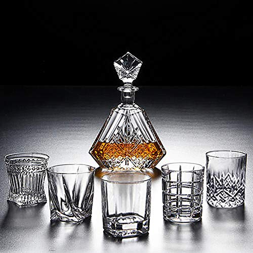 DeeCoo 6 Pack Premium 10/11 OZ Scotch Old Fashioned Whiskey Glasses Set - Barware