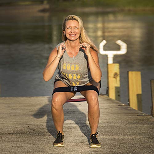 Fabric Resistance Bands for Workouts - Black