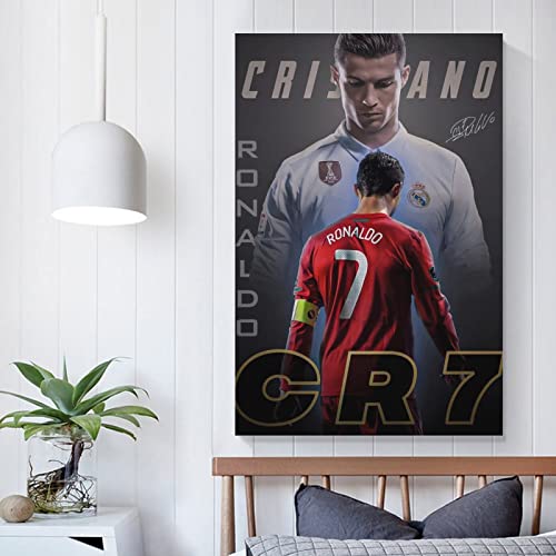 Cristiano Ronaldo Canvas Poster - 12x18 Inches Unframed