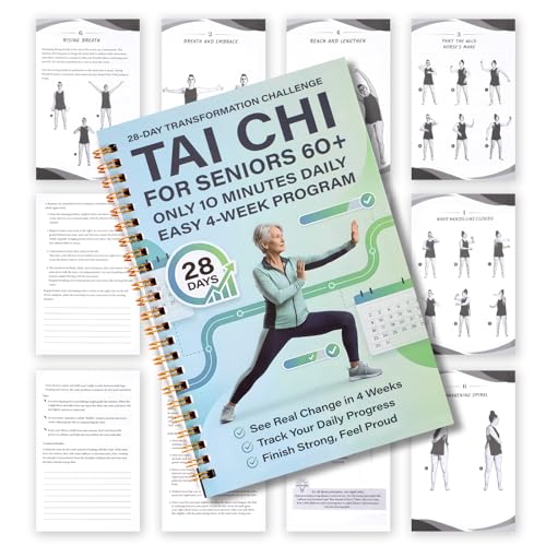 Tai Chi Book for Beginners - 28 Day Morning Plan, Green