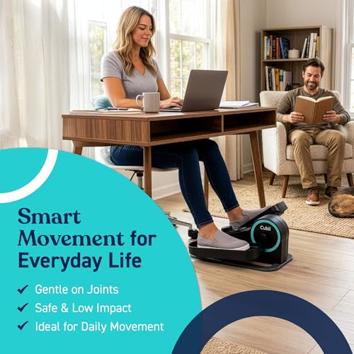 Under Desk Elliptical Machine - Compact Seated Pedal Exerciser
