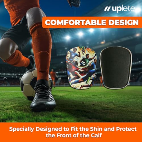 Mini Soccer Shin Guards for Kids & Adults - Lightweight Protective Pads
