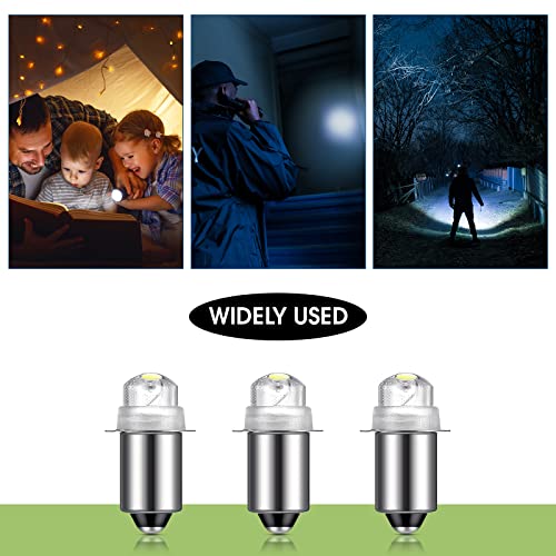 55 Lumen LED Replacement Bulb for Flashlight - 3 Pack, 4.5V