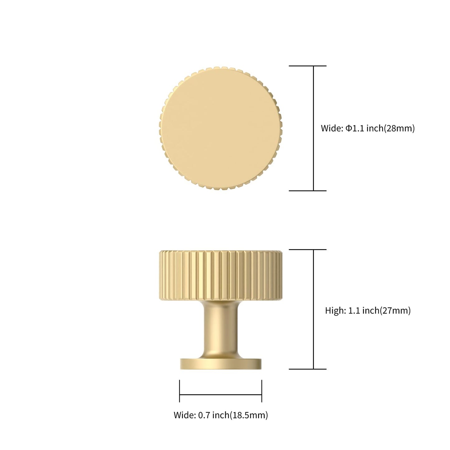 Asidrama 30 Pack Brushed Gold Kitchen Cabinet Knobs Drawer Cabinet Hardware Zinc Knobs for Dresser Drawers