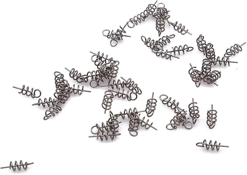 50 Premium Fishing Hook Centering Pins with Twist Lock