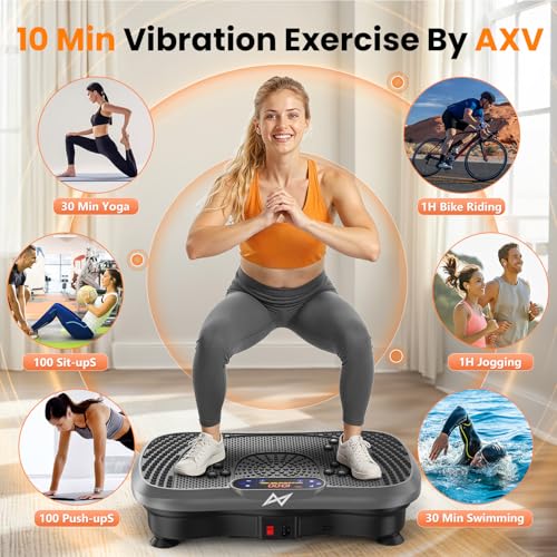 Vibration Plate Fitness Machine - 200W Bluetooth Shake Plate - Gray