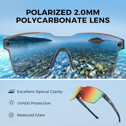 Polarized Fishing Sunglasses - Matte Smoke Crystal Frame, Burgundy Mirror