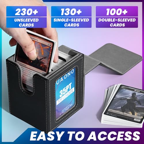 Deck Box for MTG Commander | Holds 100 Double-Sleeved Cards
