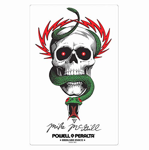 Mike McGill Skull & Snake Skateboard Sticker - Bones Brigade