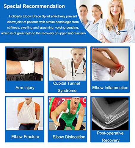 Holiberty Adults Kids Elbow Brace Splint Cubital Tunnel Ulnar Nerve