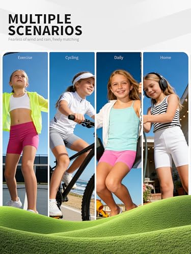 10-Pack Girls Dance Shorts - Toddler Biker Shorts for Gym & Dance