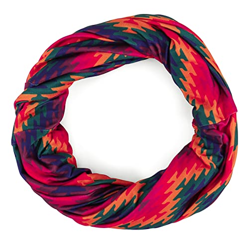 Slouchy Turban Chemo Beanie - Pre-Tied Sleep Cap - Zigzag Lines