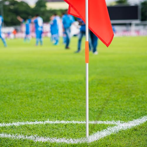 67" Soccer Corner Flags Set with Agility Poles - Durable Training Equipment