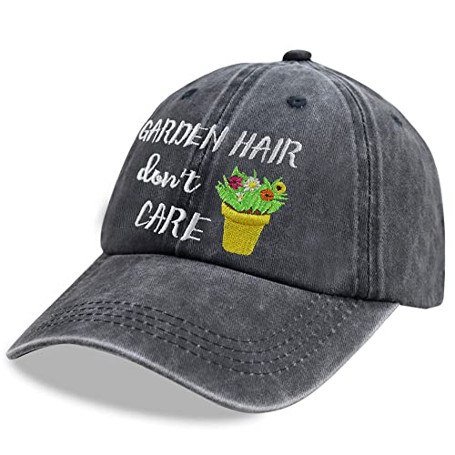 Garden Hair Don't Care Hat - Adjustable Washed Cotton Cap