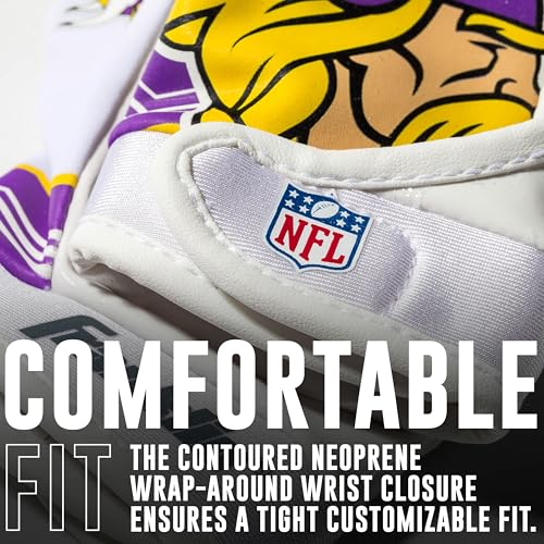 Youth NFL Team Football Receiver Gloves - Ultimate Fit & Grip