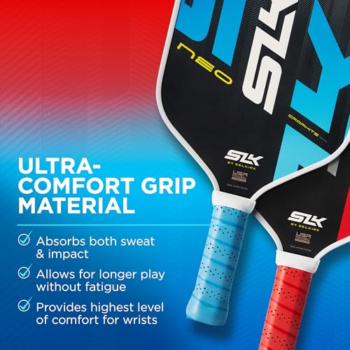 Pickleball Paddle Set with 2 Paddles, Pickleballs & Bag - Red & Blue