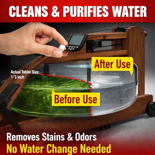 Rowing Machine Water Cleaning Tablets - Eco-Friendly Formula, 4 Tablets