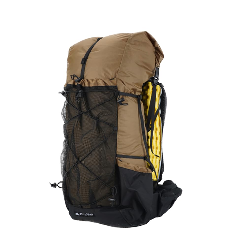 MOXIHIKE 3FULGEAR QiDian Hiking Backpack for Men Women 56L(40+16) Lightweight Outdoor Camping Bag Trekking Daypack (Khaki)