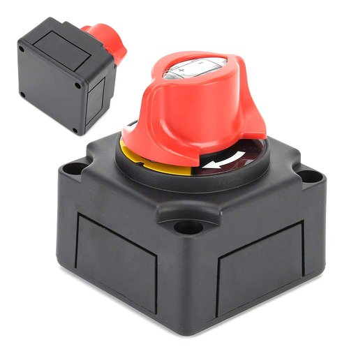 Battery Switch - Skiennix 1000A Heavy-Duty 12V/24V Disconnect Switch | Durable Plastic & Copper Terminals