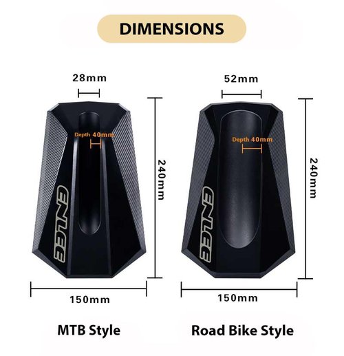 MEGHNA Bike Front Wheel Stand Bike Wheel Block Indoor Bike Trainer Stand Front Wheel Holder Stabilize Bike Trainer Support Accessories for Mountain Bike BMX Gravel Bike (Black1 - for Mountain Bike)